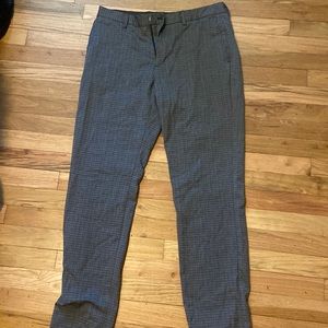Banana Republic Grey Stripped Dress Pants